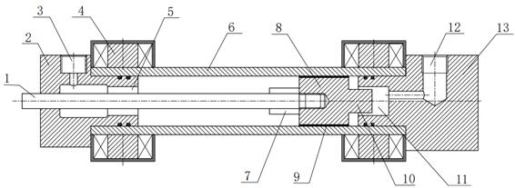 Nano-magnetic fluid clearance sealing high-speed hydraulic cylinder