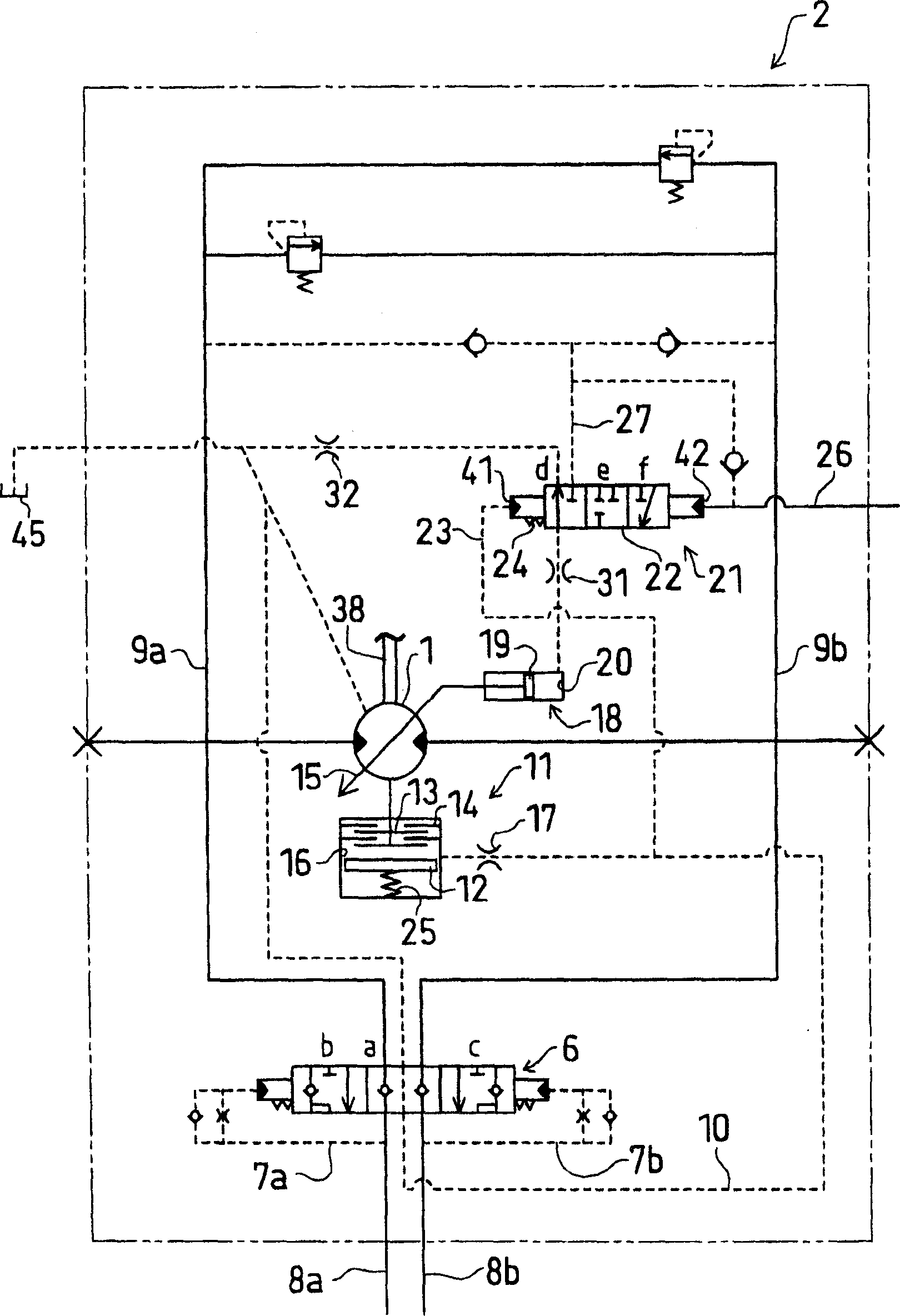 Automatic transmission mechanism of hydraulic motor