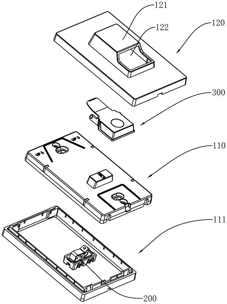 Key type switch and doorbell switch