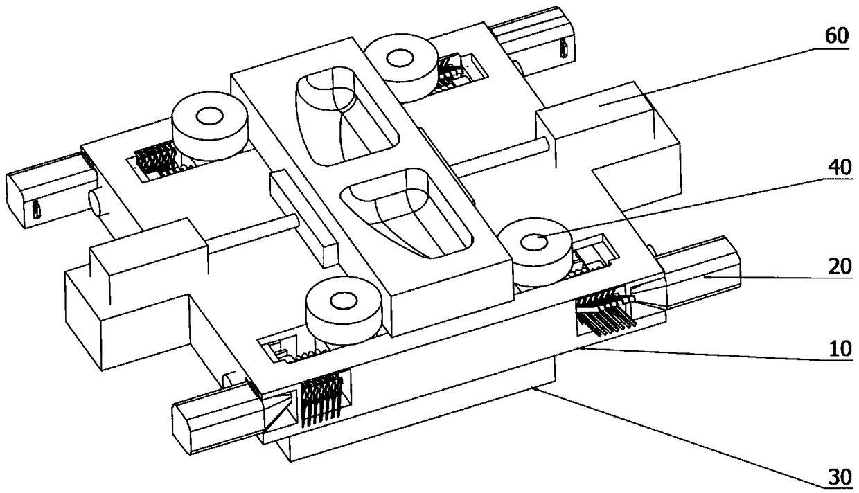 Auxiliary positioning device for automobile die machining and using method thereof