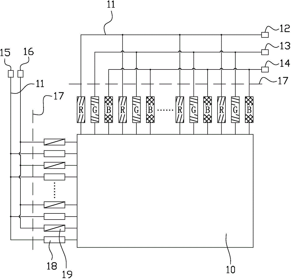 Detection device and method for thin-film transistor array substrate