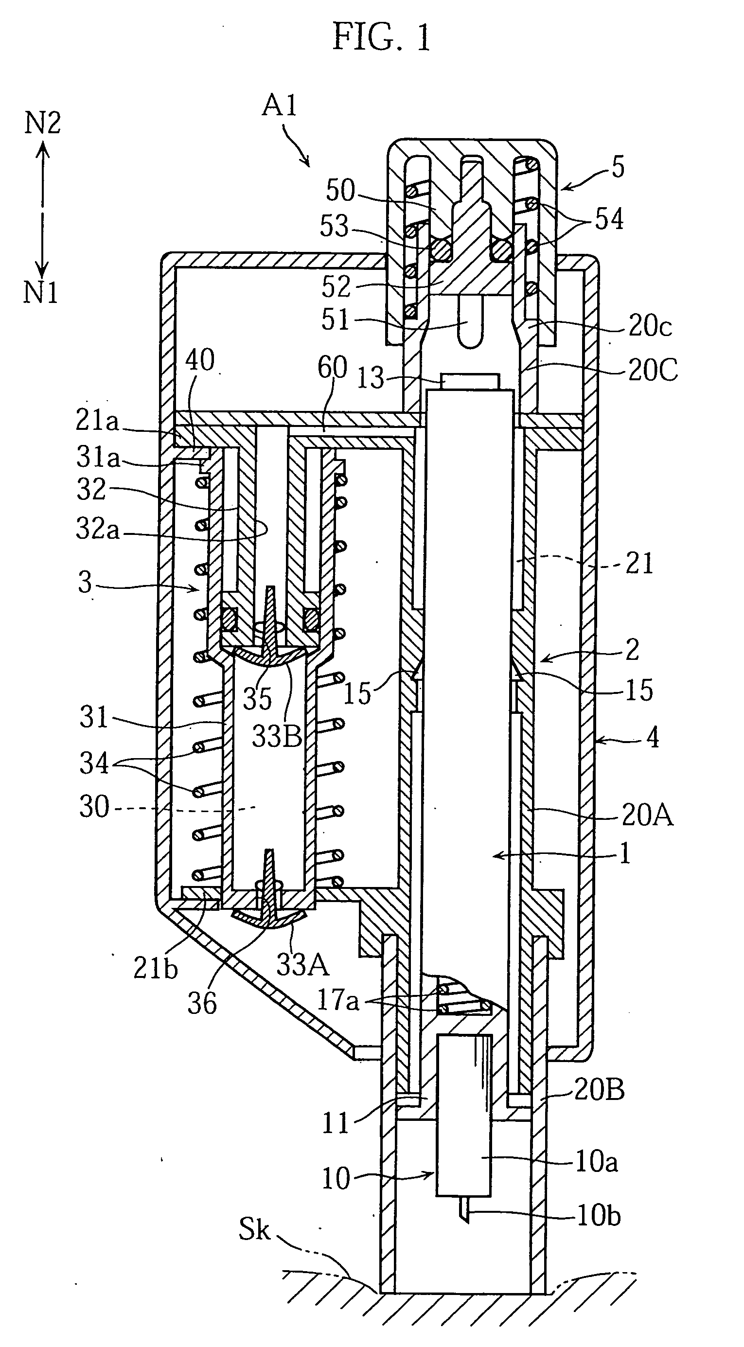 Lancing device, method of making lancing device, pump mechanism, and sucking device