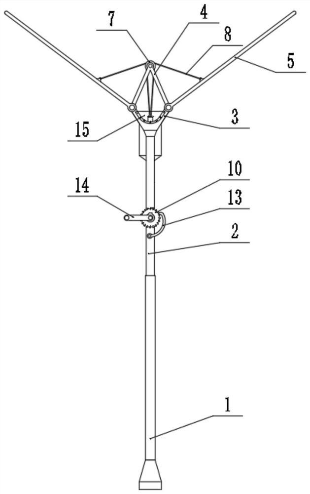 An environment-friendly rainwater collection device for agricultural planting