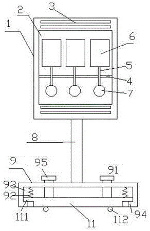 Safety indication board device for municipal roads