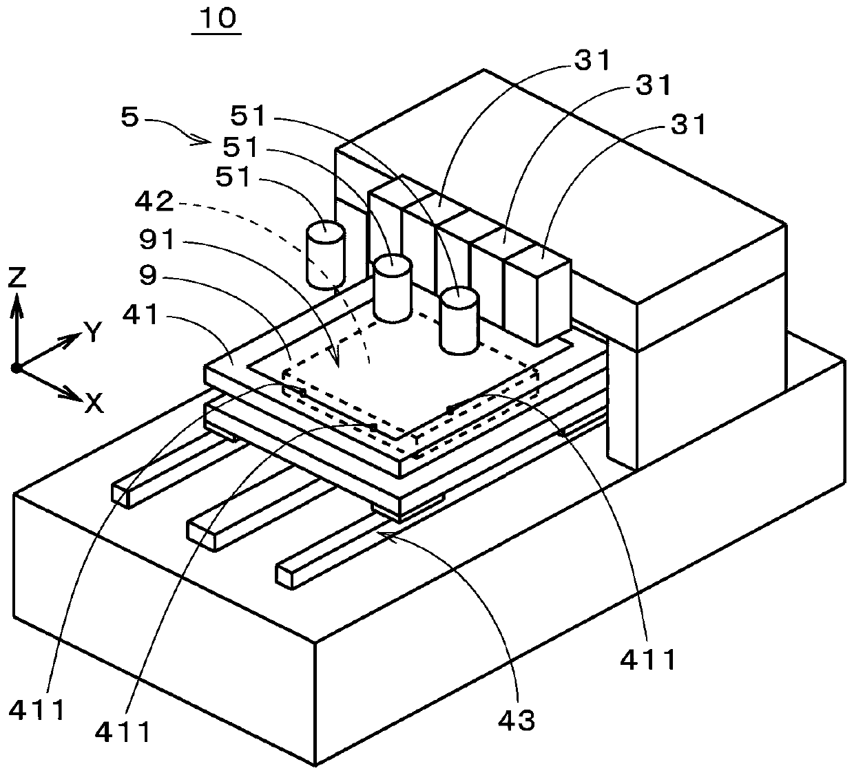 Mark position detecting apparatus, drawing apparatus and mark position detecting method