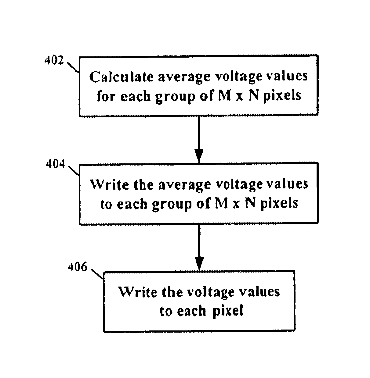 Frame prewriting in a liquid crystal display