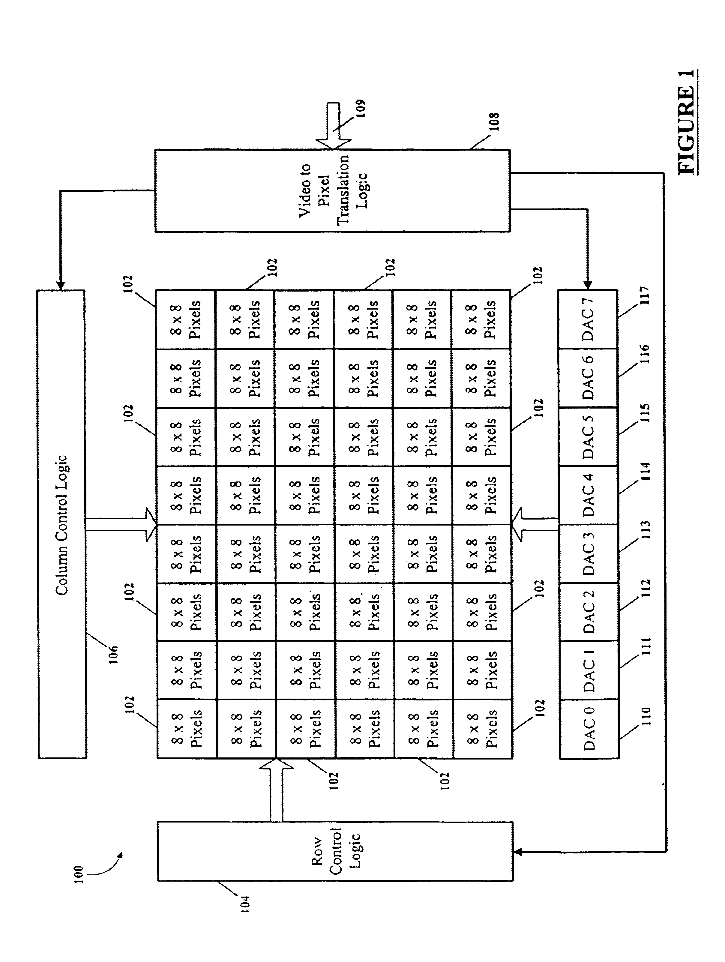 Frame prewriting in a liquid crystal display