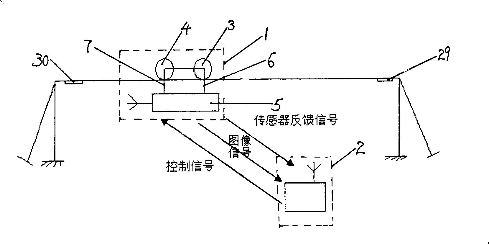 Ground wire patrol checking robot of high voltage power line