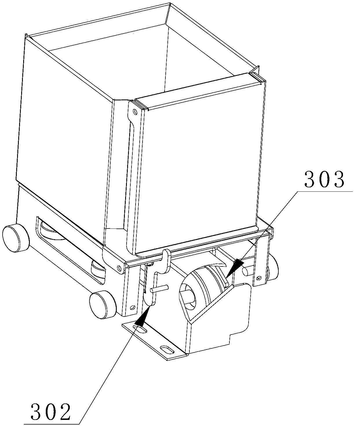 Goods transfer device for vending machine platform