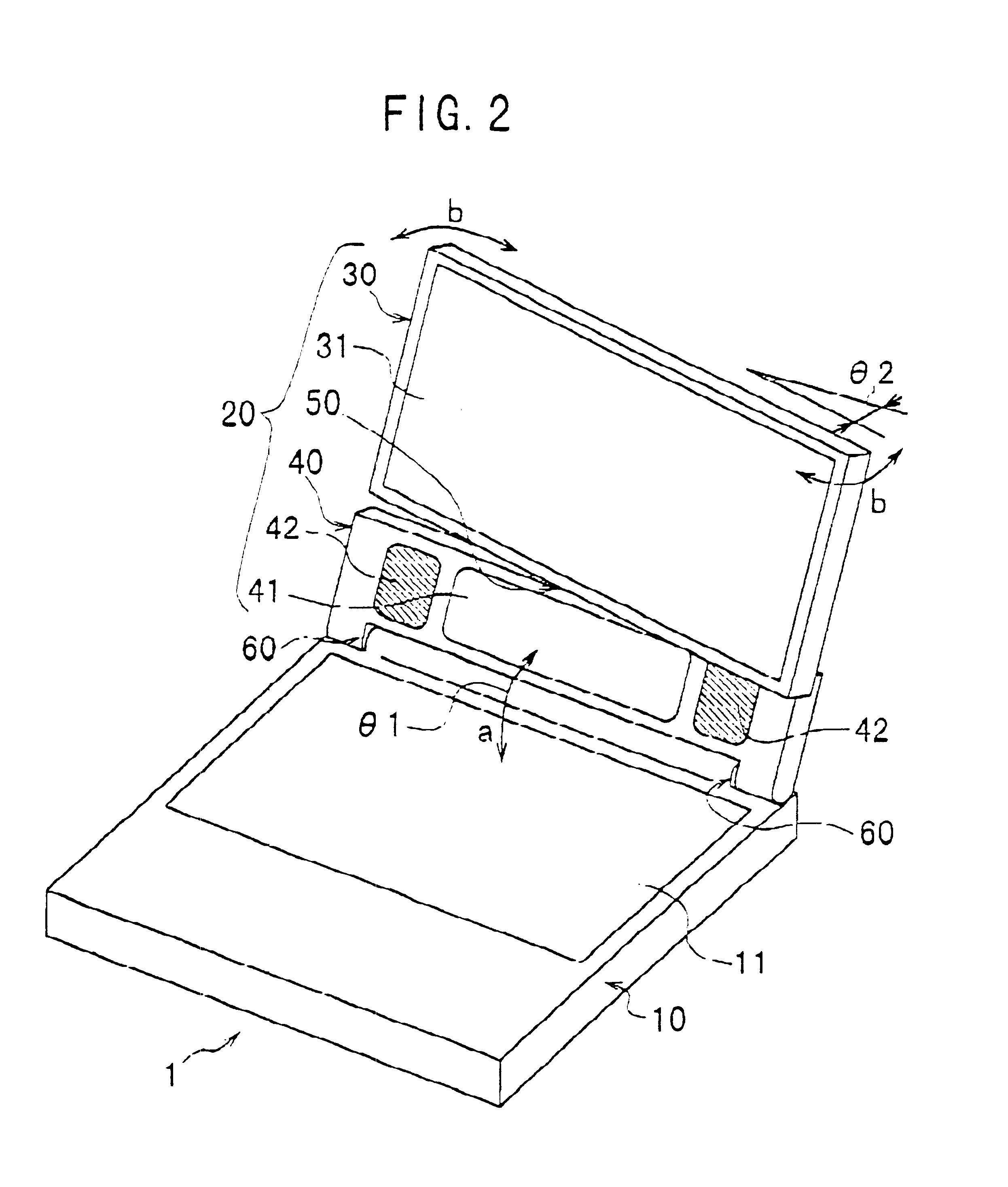 Portable computer system with adjustable display subsystem