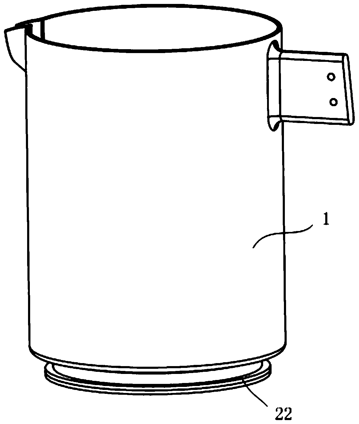 Nonmetallic heating device for cooking