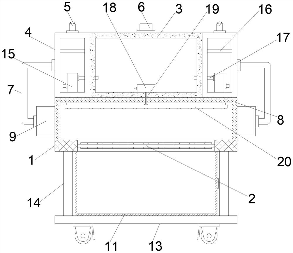 Efficient cooling mechanism for metal material machining and using method of efficient cooling mechanism