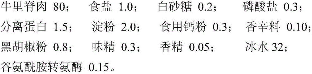 Calcium supplementing child steak and preparation method thereof