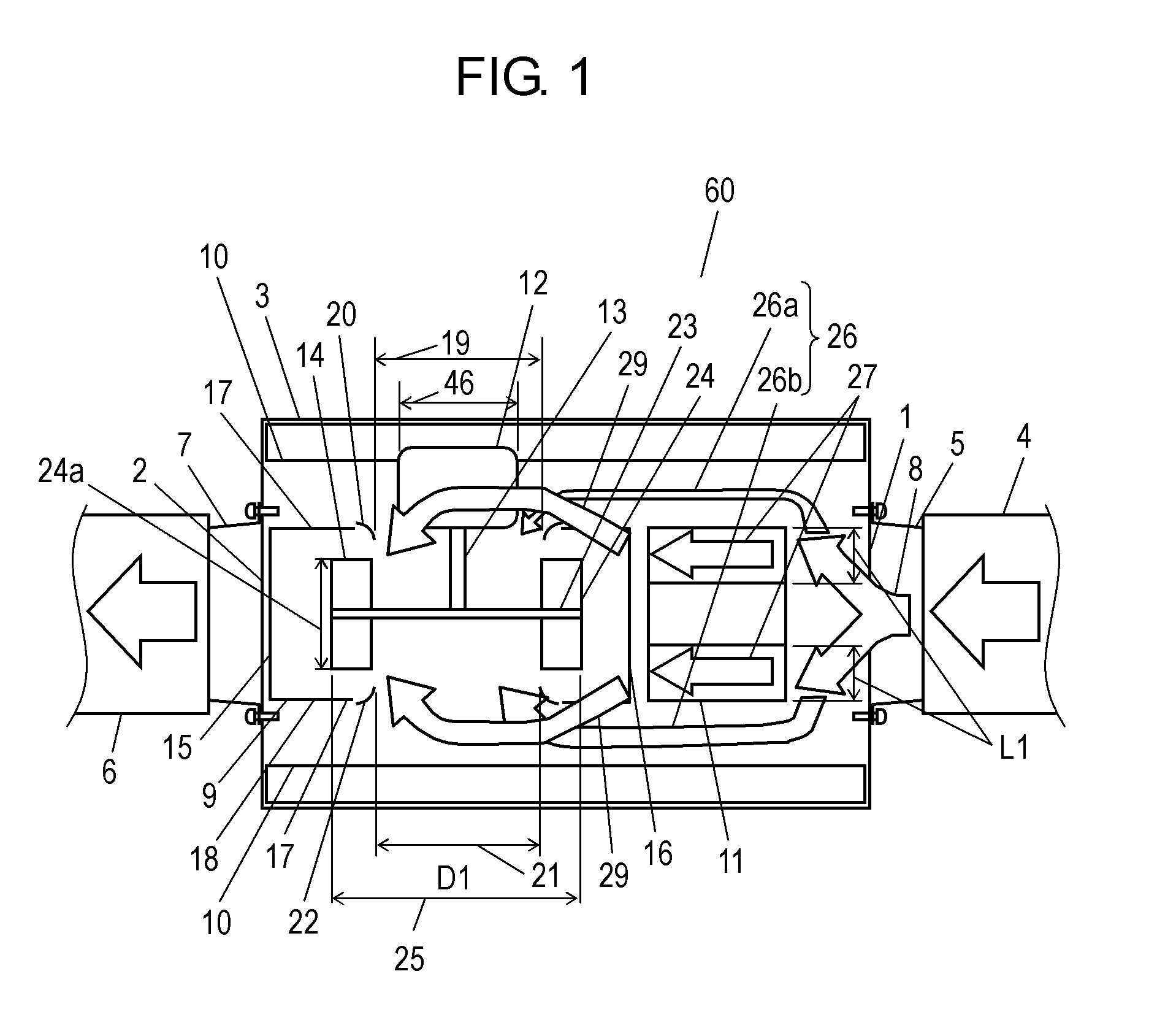 Fan with sound-muffling box