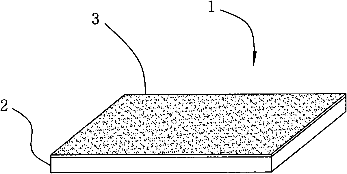 Reading indicating board having diffuse-reflective material attached thereto and production method for the same