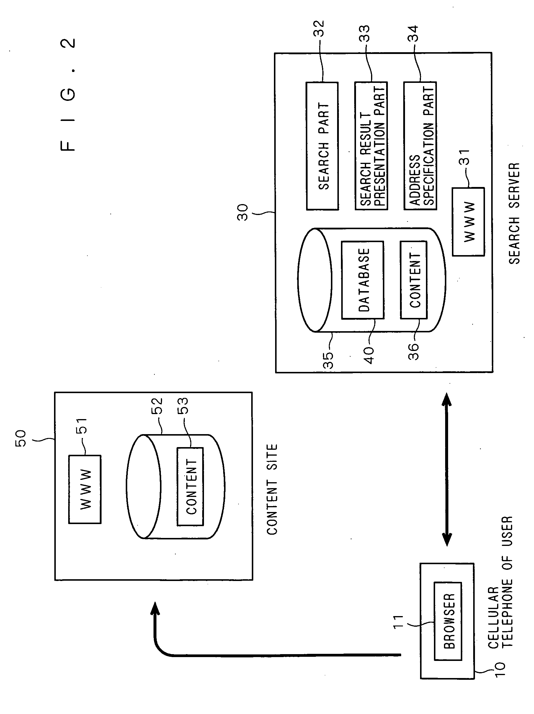 Mobile telephone and mobile telephone network connection system