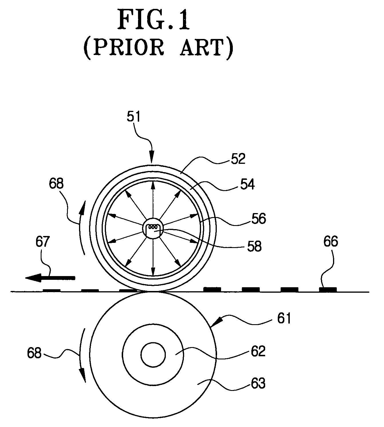 Fixing device of an image forming apparatus having a heat transfer unit