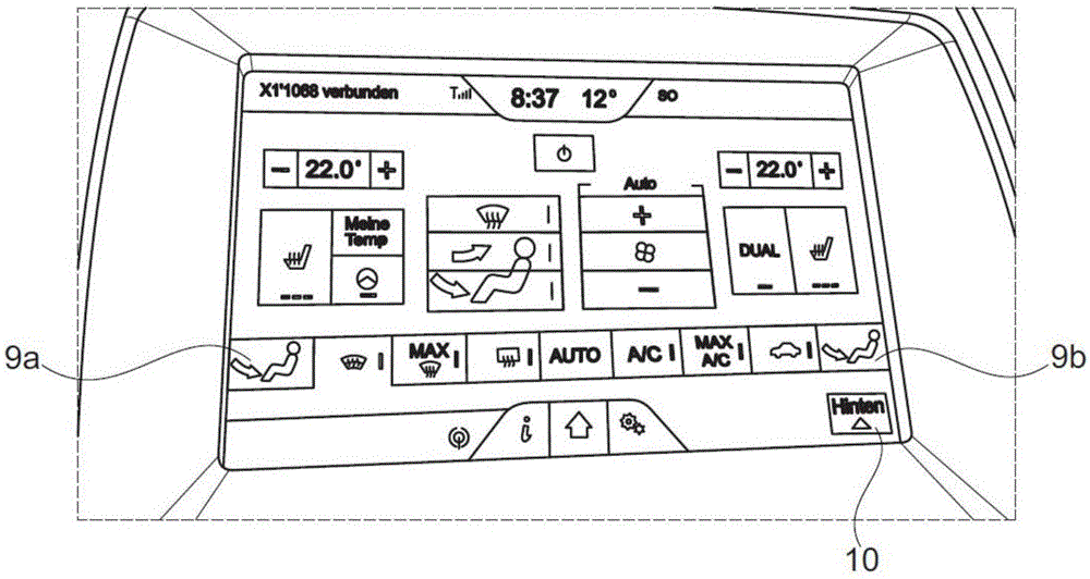 Method for disabling footwell area ventilation of individual seats of vehicle, and device for carrying out method