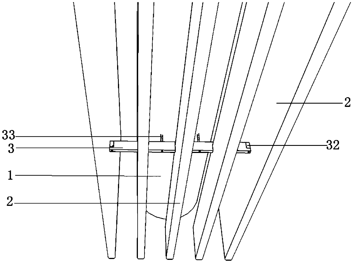 Fabricated mounting structure for special-shaped box section parts