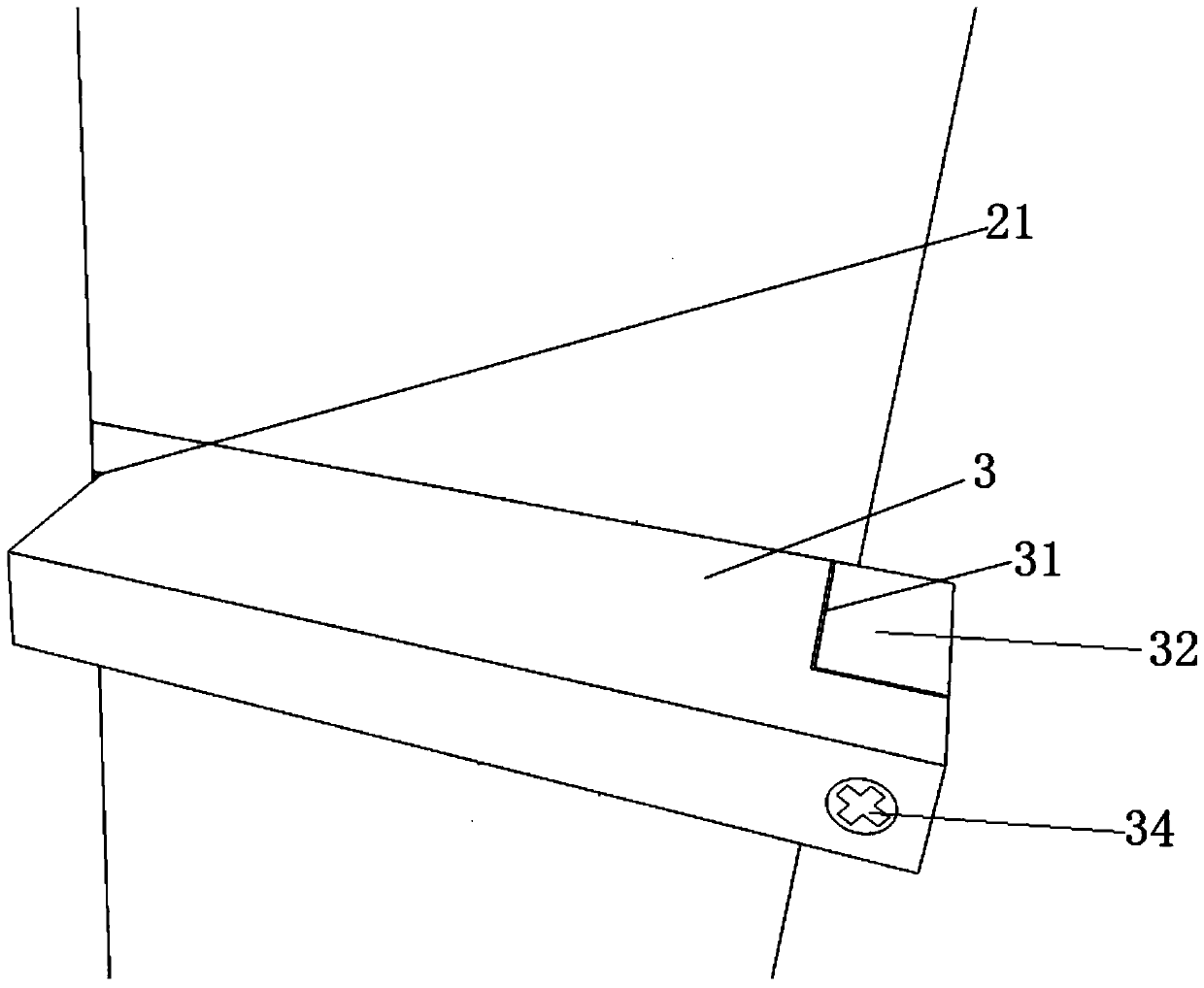 Fabricated mounting structure for special-shaped box section parts