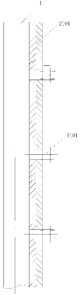 Sliding sand slope reinforcing device