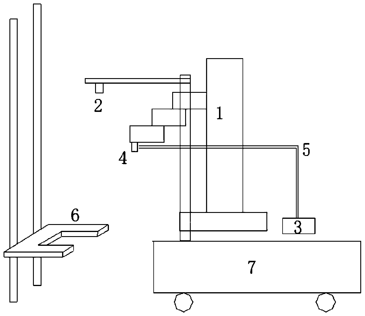 Medical glass slide transferring system and method based on machine vision