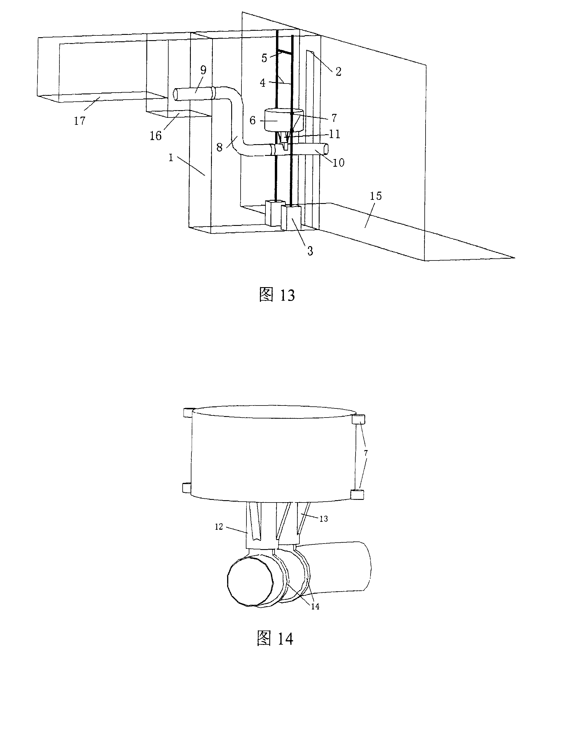 Water-entering adaptive adjusting sewage outfall device