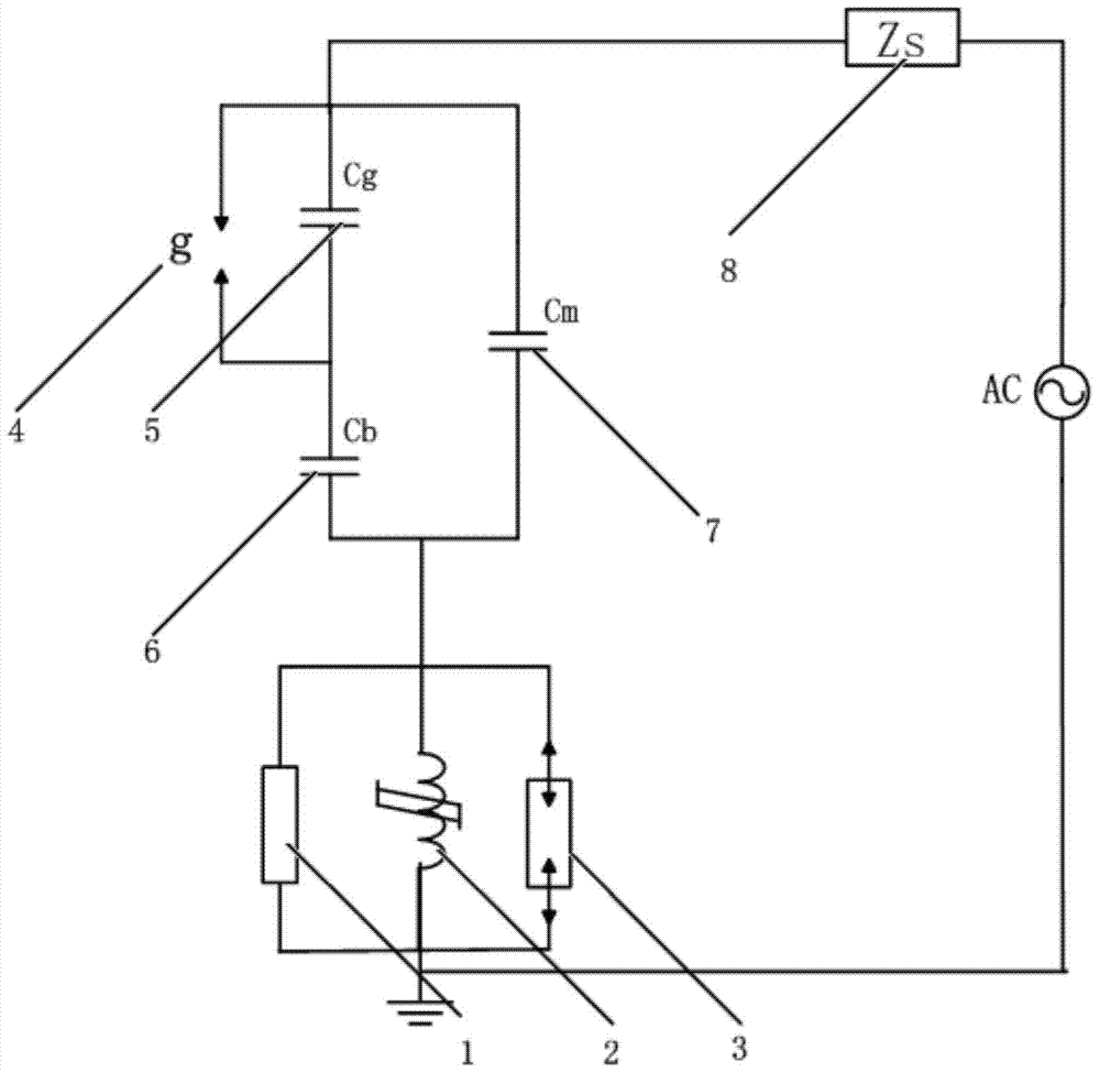 Partial discharge detection device and detection method for power cable withstand voltage test