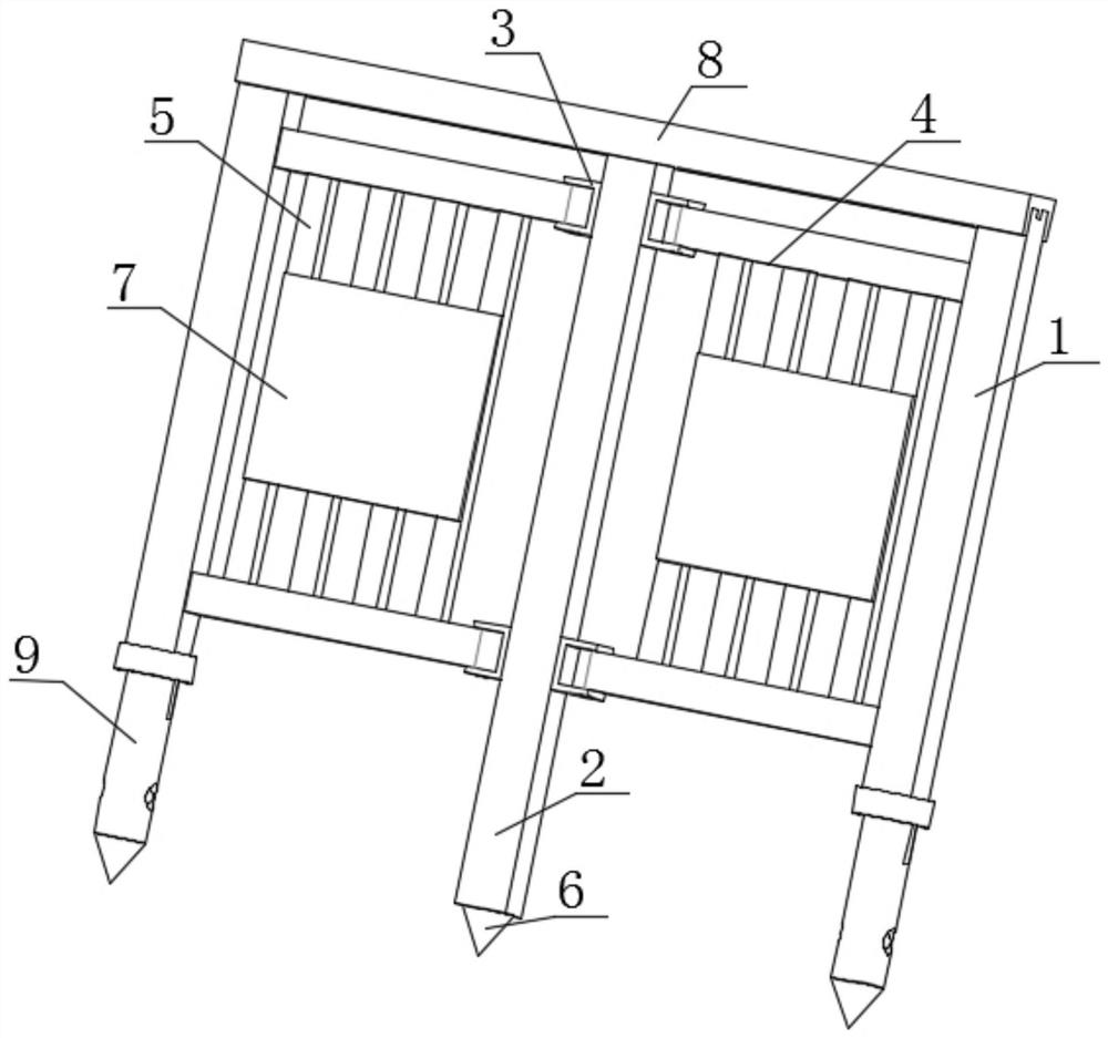 A foundation pit safety protection device based on municipal road engineering