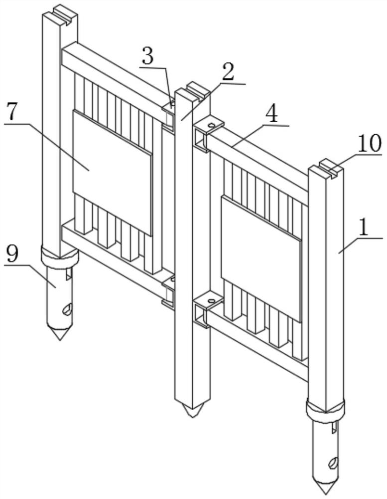 A foundation pit safety protection device based on municipal road engineering