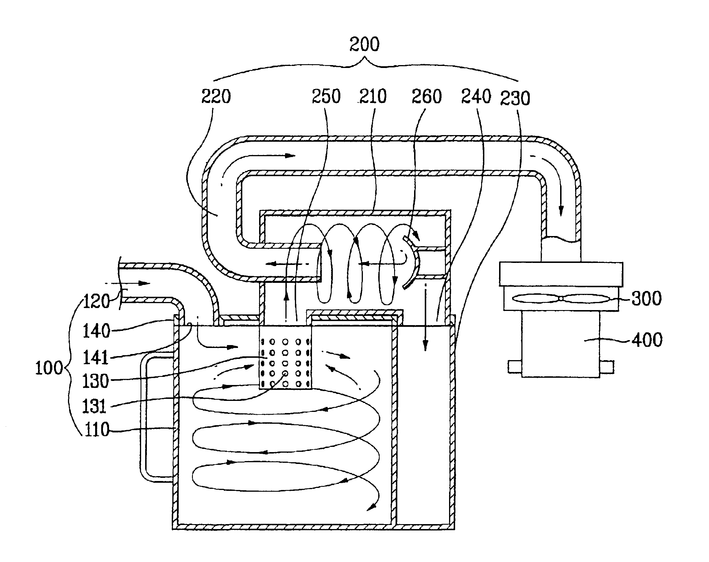 Multi cyclone vacuum cleaner