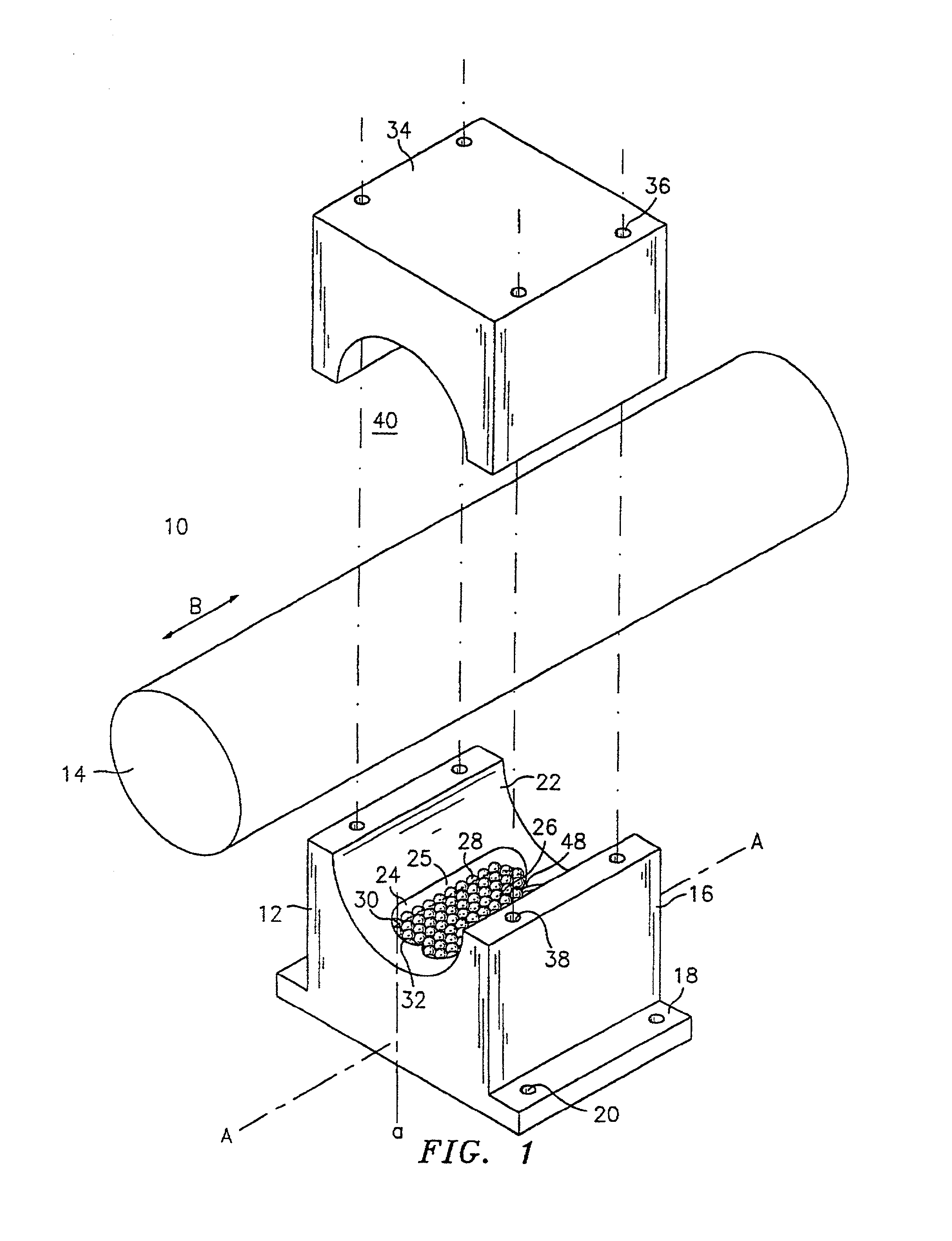 Axial ball transfer assemblies