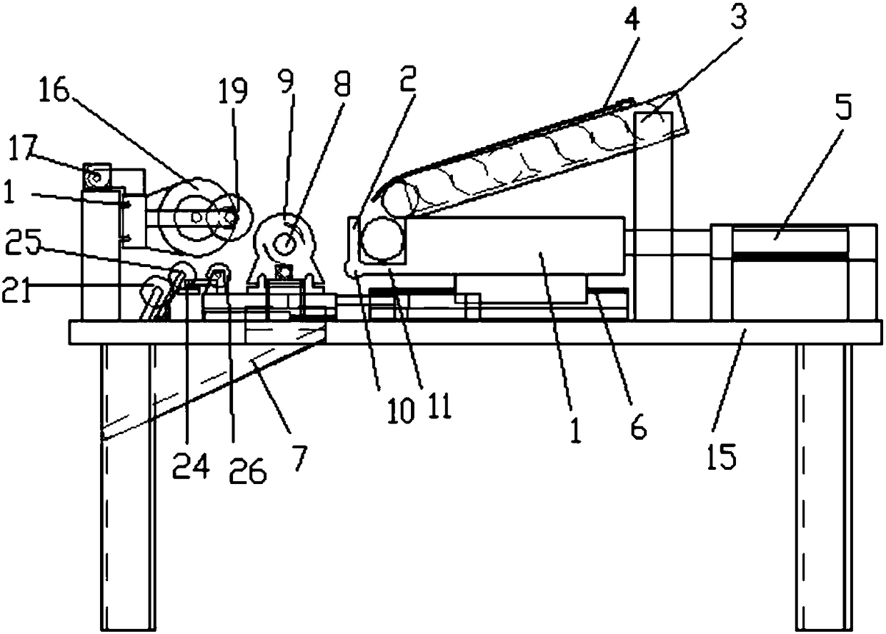 Two-explorator hammer handle machining and polishing equipment