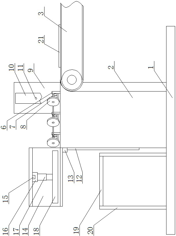 Multifunctional ironing table device for cloth production