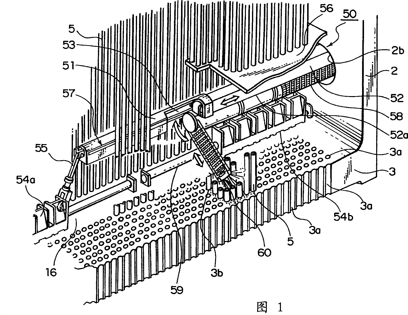 Descaling device for steam generator