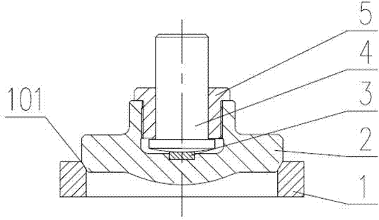 Anti-impact stop valve sealing structure