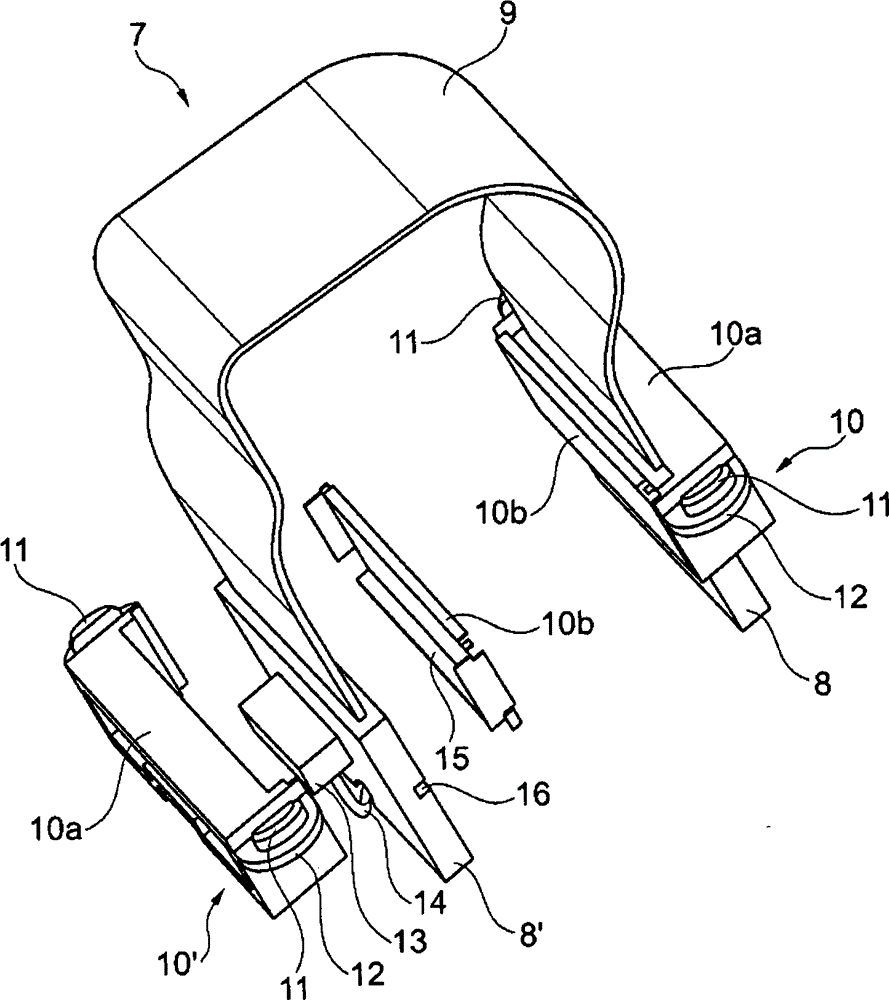 Recessed hinge with electrical connection piece