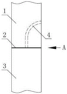 Upper prefabricated member-lower prefabricated member butting structure and upper prefabricated member-lower prefabricated member combination face grouting method