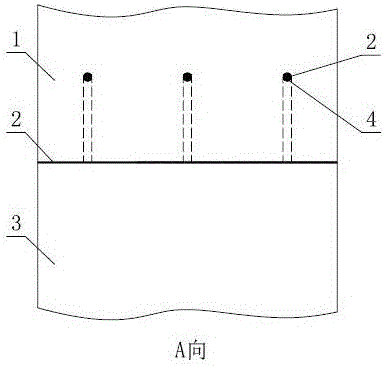 Upper prefabricated member-lower prefabricated member butting structure and upper prefabricated member-lower prefabricated member combination face grouting method