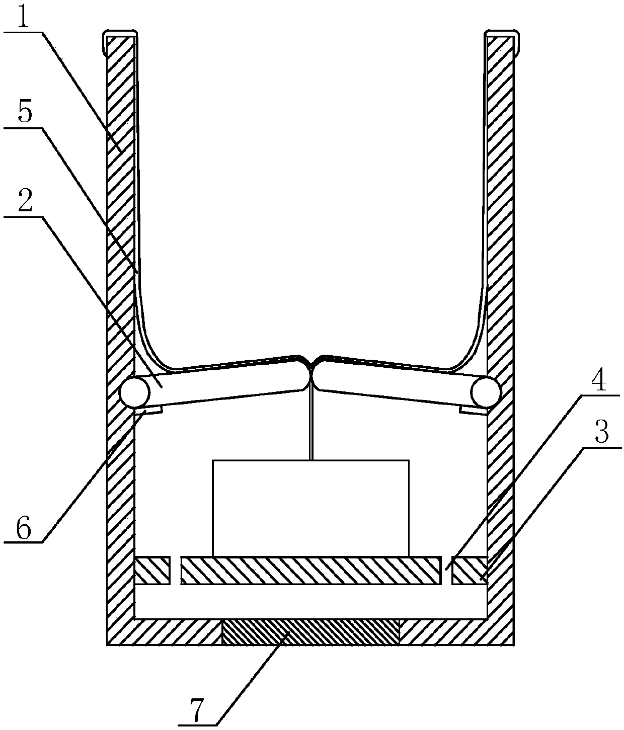 Garbage can provided with plastic bag replacing device