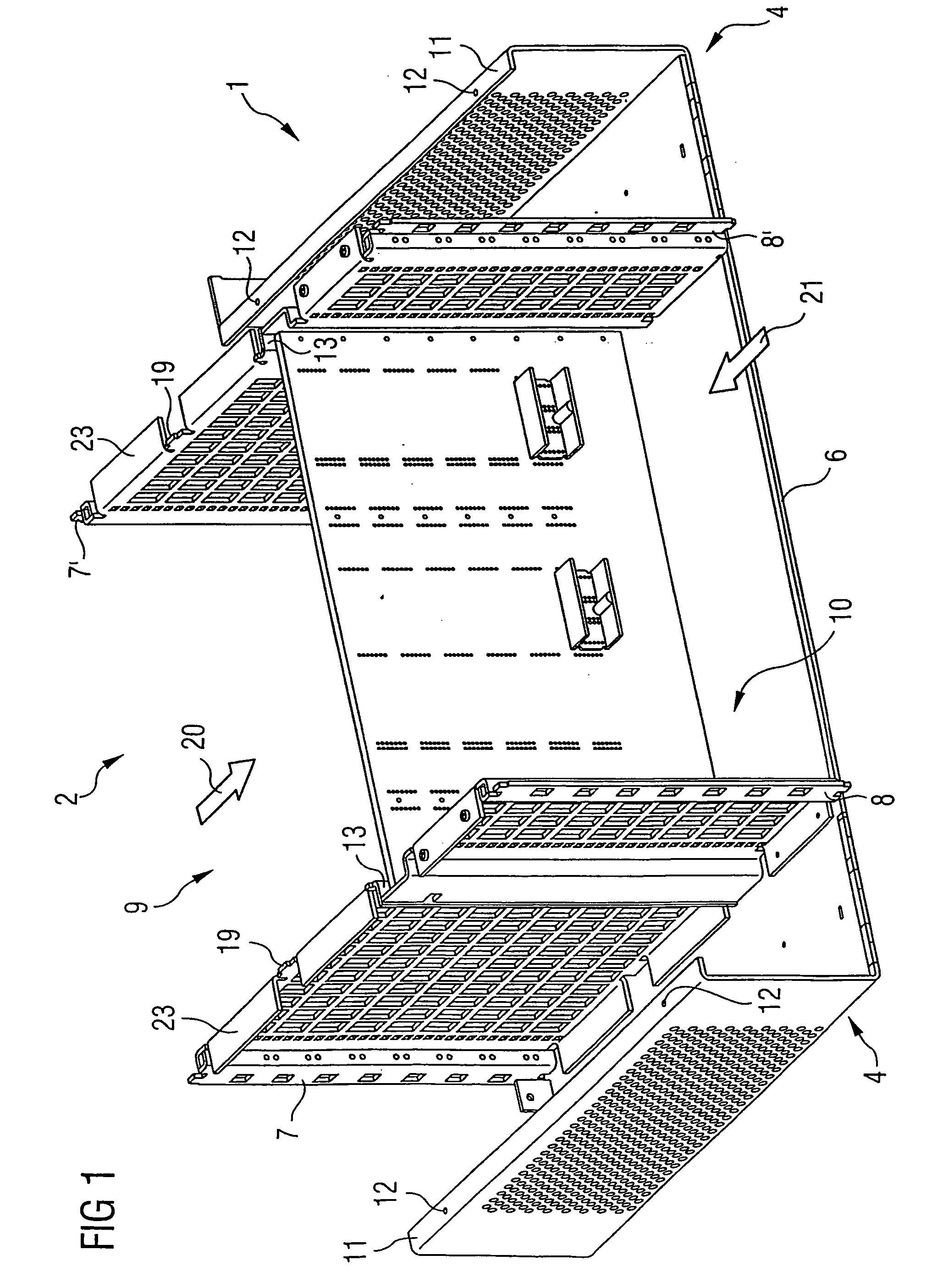 Electrically shielded module carrier