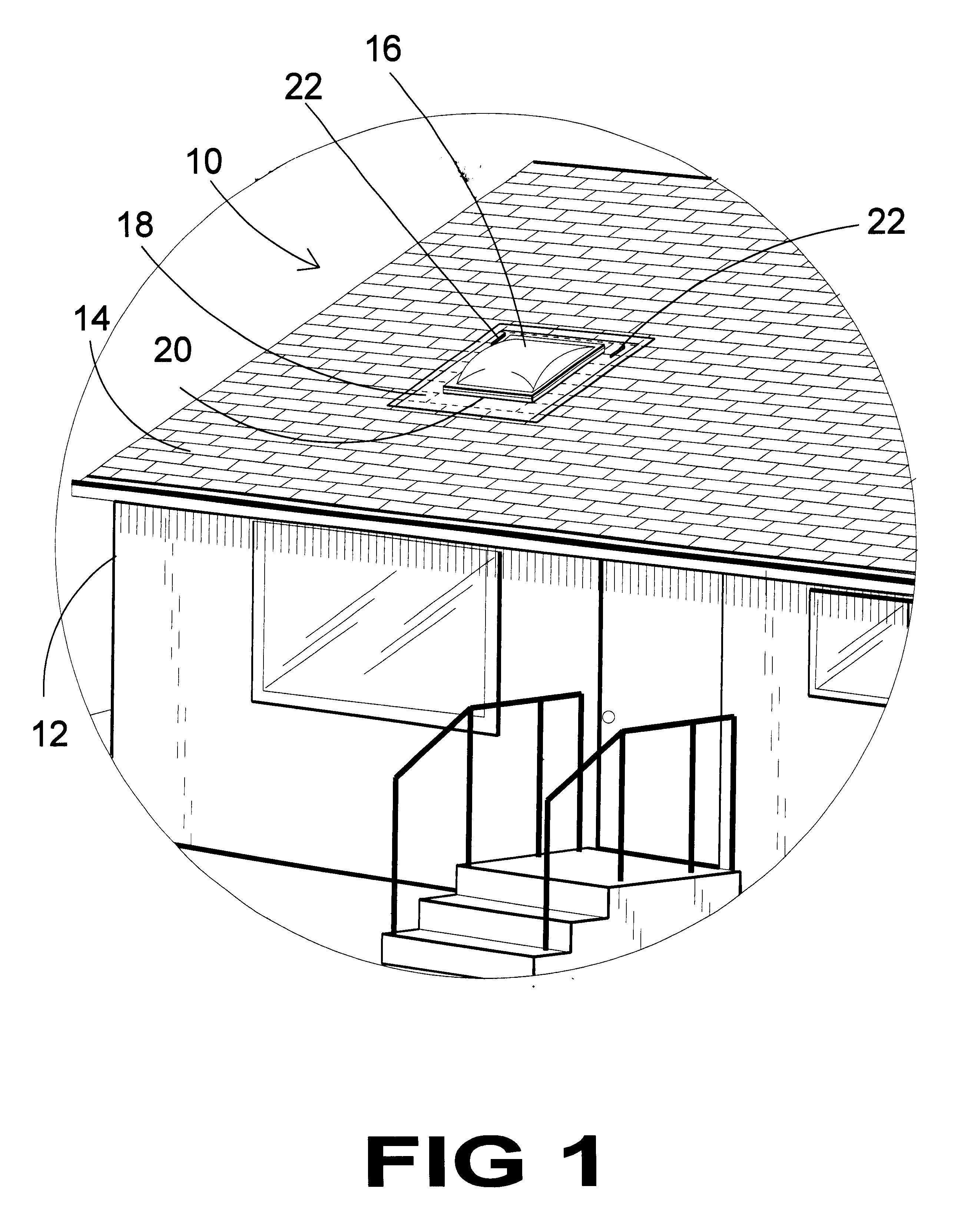 Skylight membrane with diverter