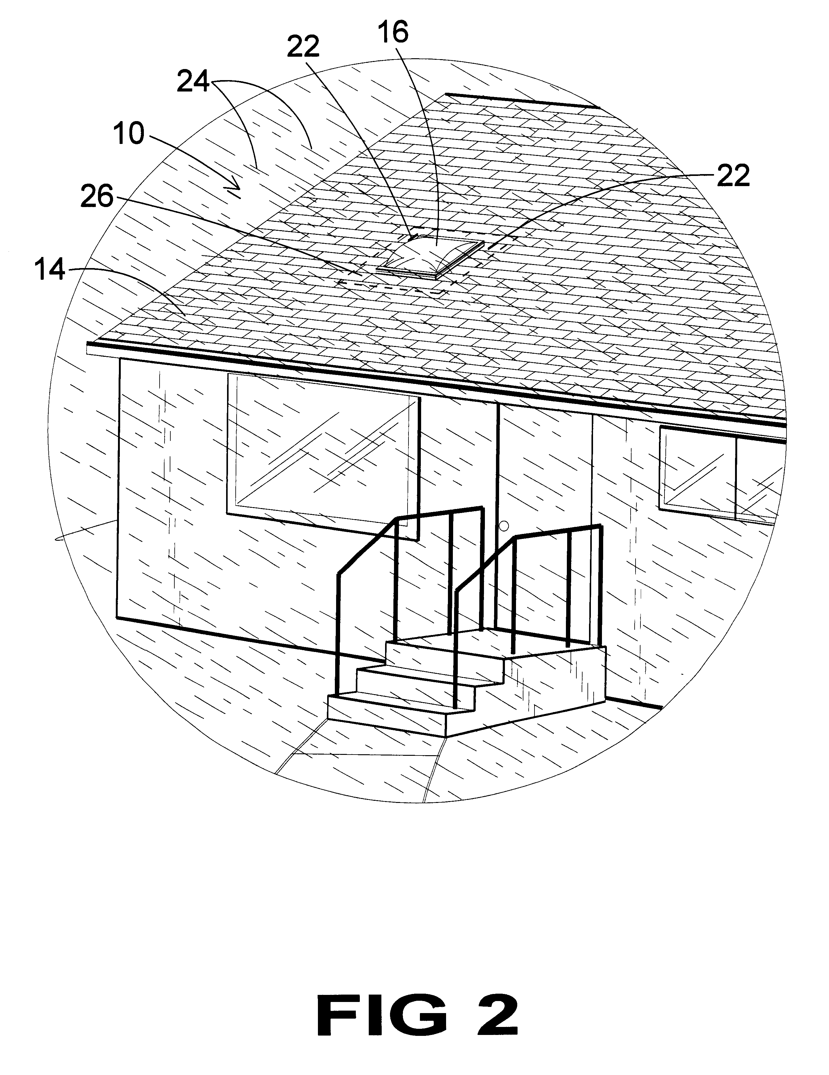 Skylight membrane with diverter