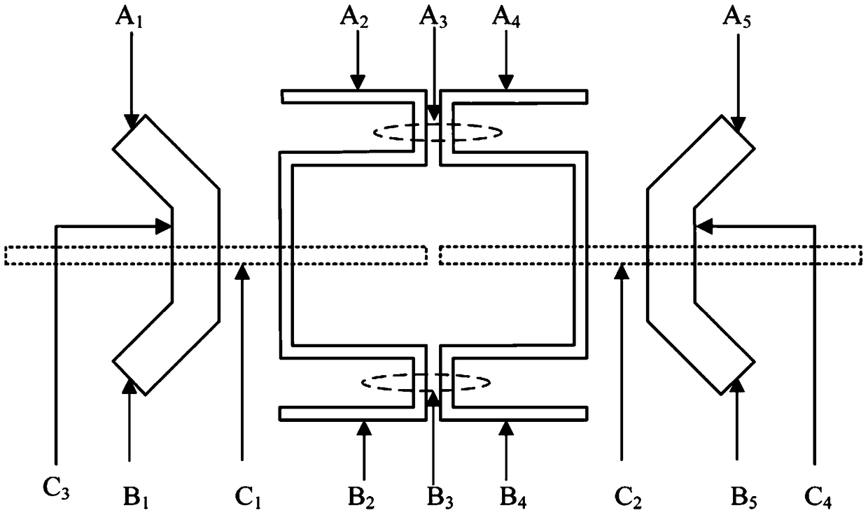 A slot-line coupled feed bandpass unit for multi-frequency balanced filter/duplexer