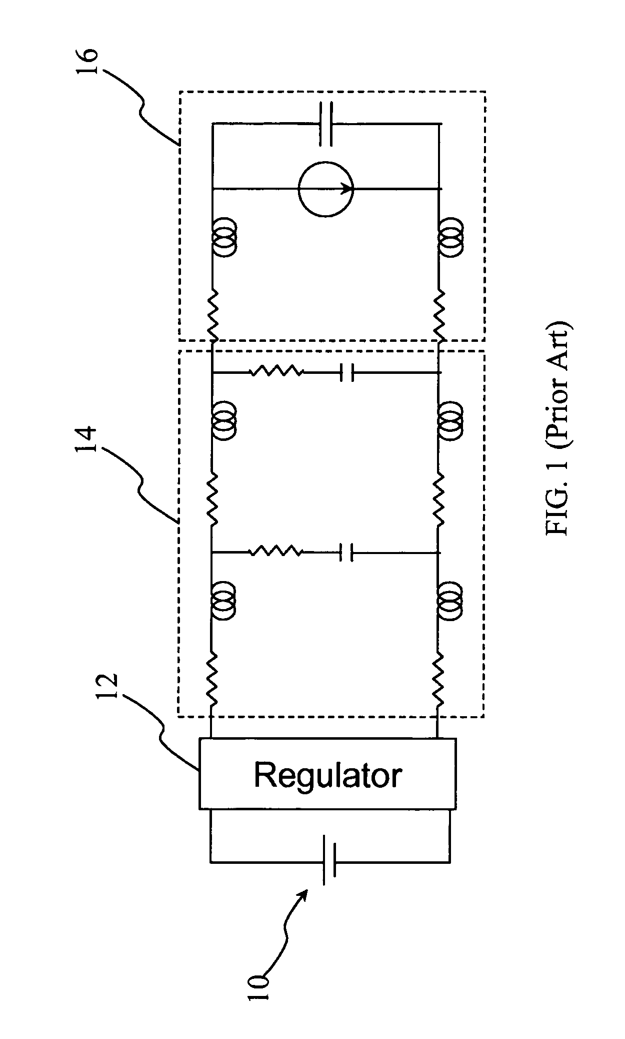 Voltage regulator integrated with semiconductor chip