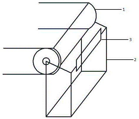 Belt material scraping device