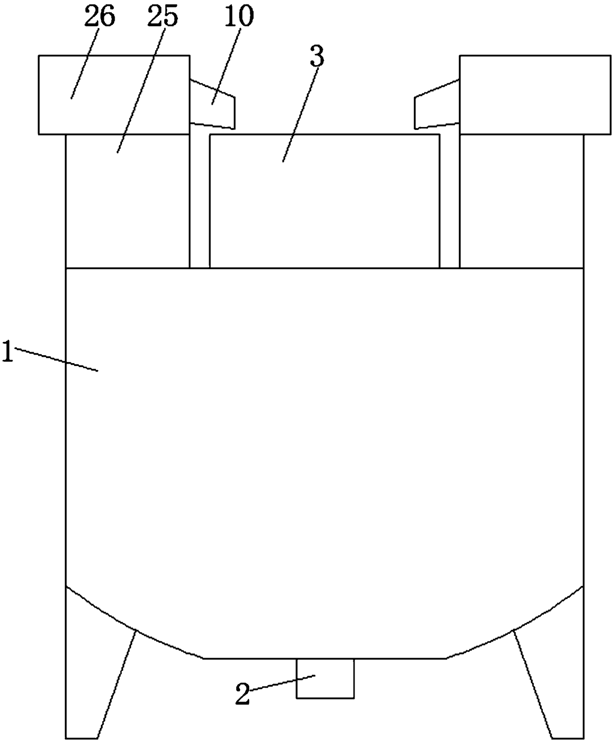 Blanking mechanism based on livestock nutrition feed mixing and stirring tank