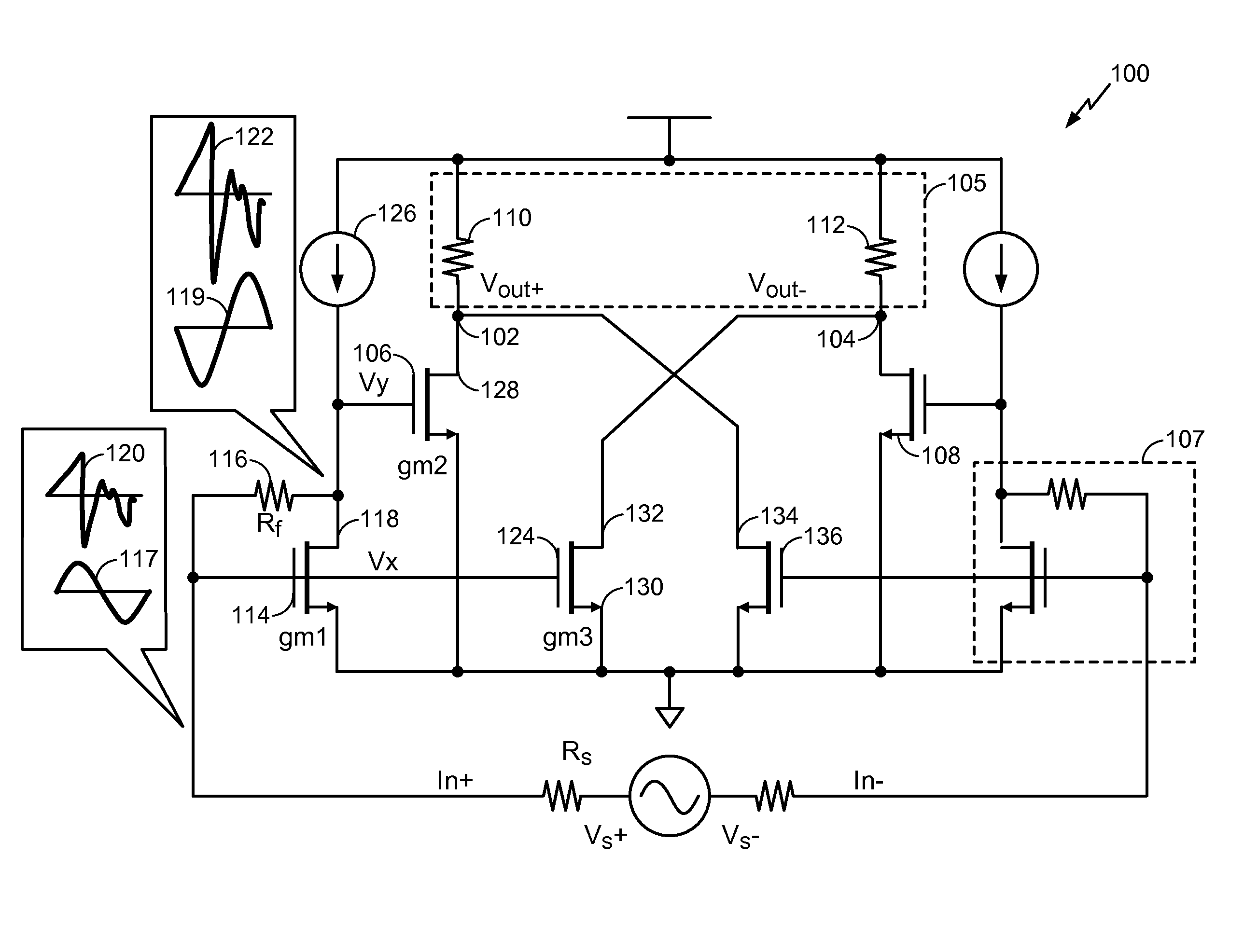 Method and apparatus for broadband input matching with noise and non-linearity cancellation in power amplifiers