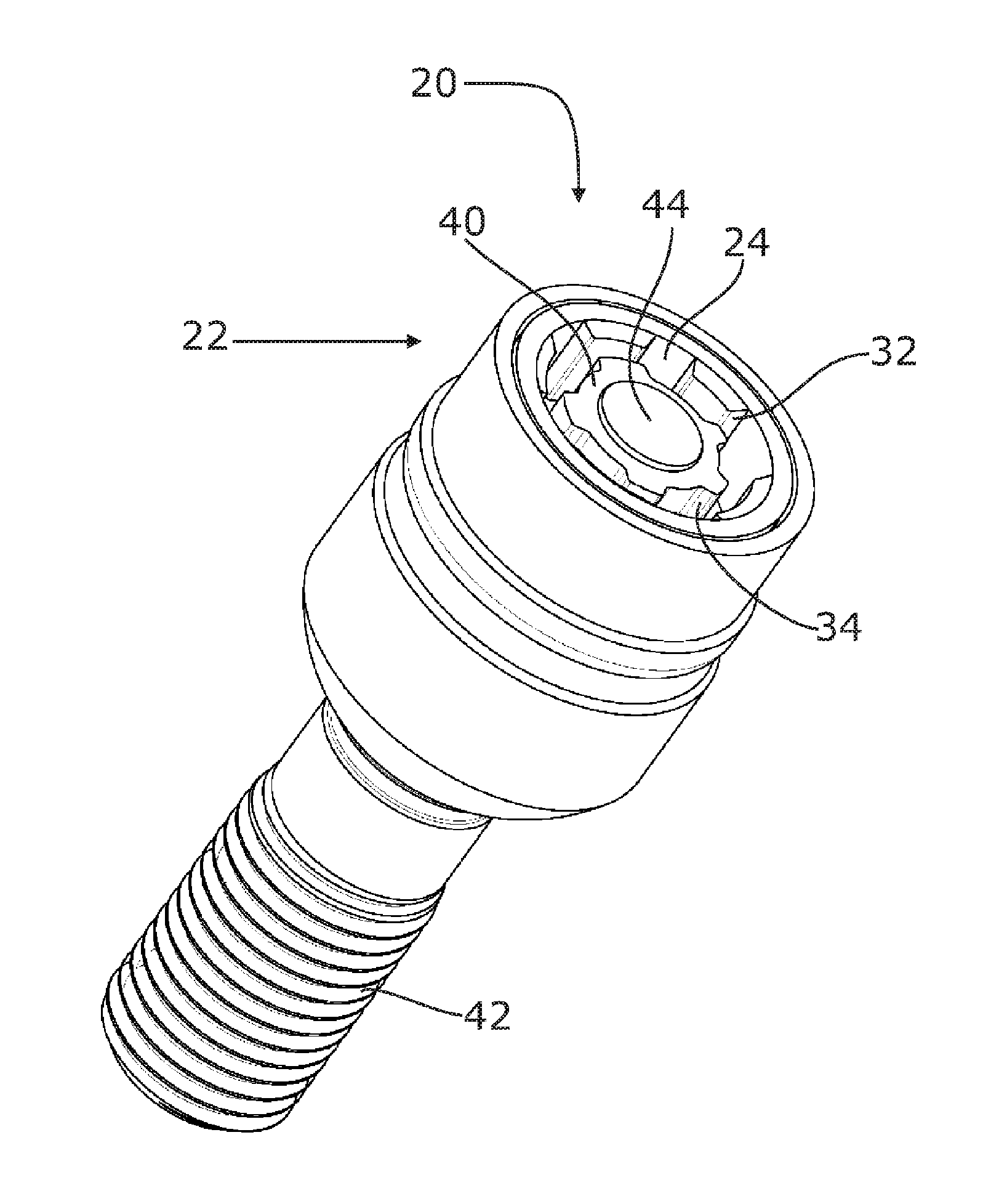 Theft-Protected Screw Part