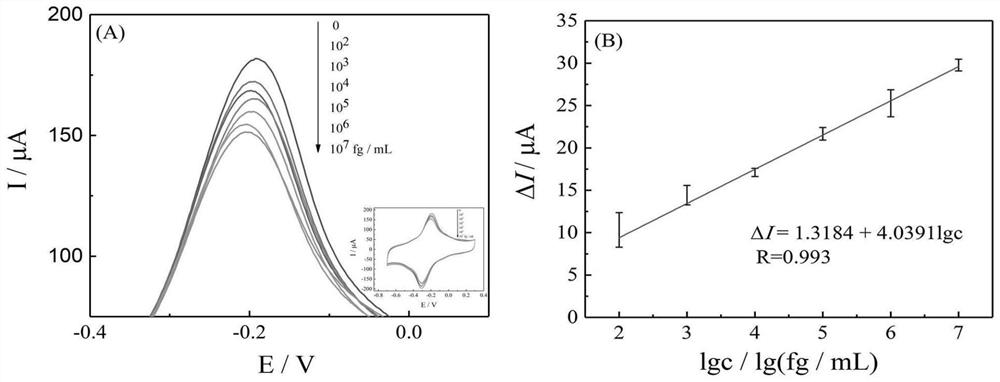 Nano composite material, ESAT-6 electrochemical aptamer sensor and preparation and detection methods thereof